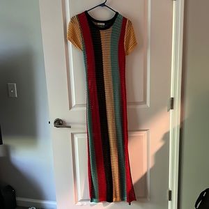 Caribbean inspired knit dress